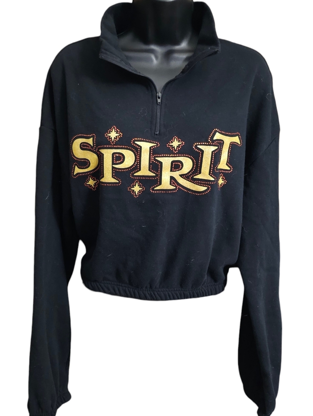 Spirit Halloween Cropped Half-Zip Sweatshirt